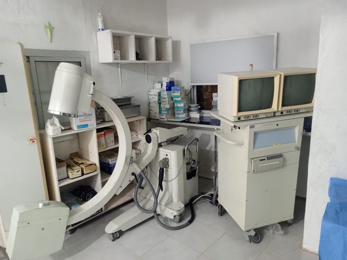 C-arm fluoroscopy in the orthopaedic surgical suite.